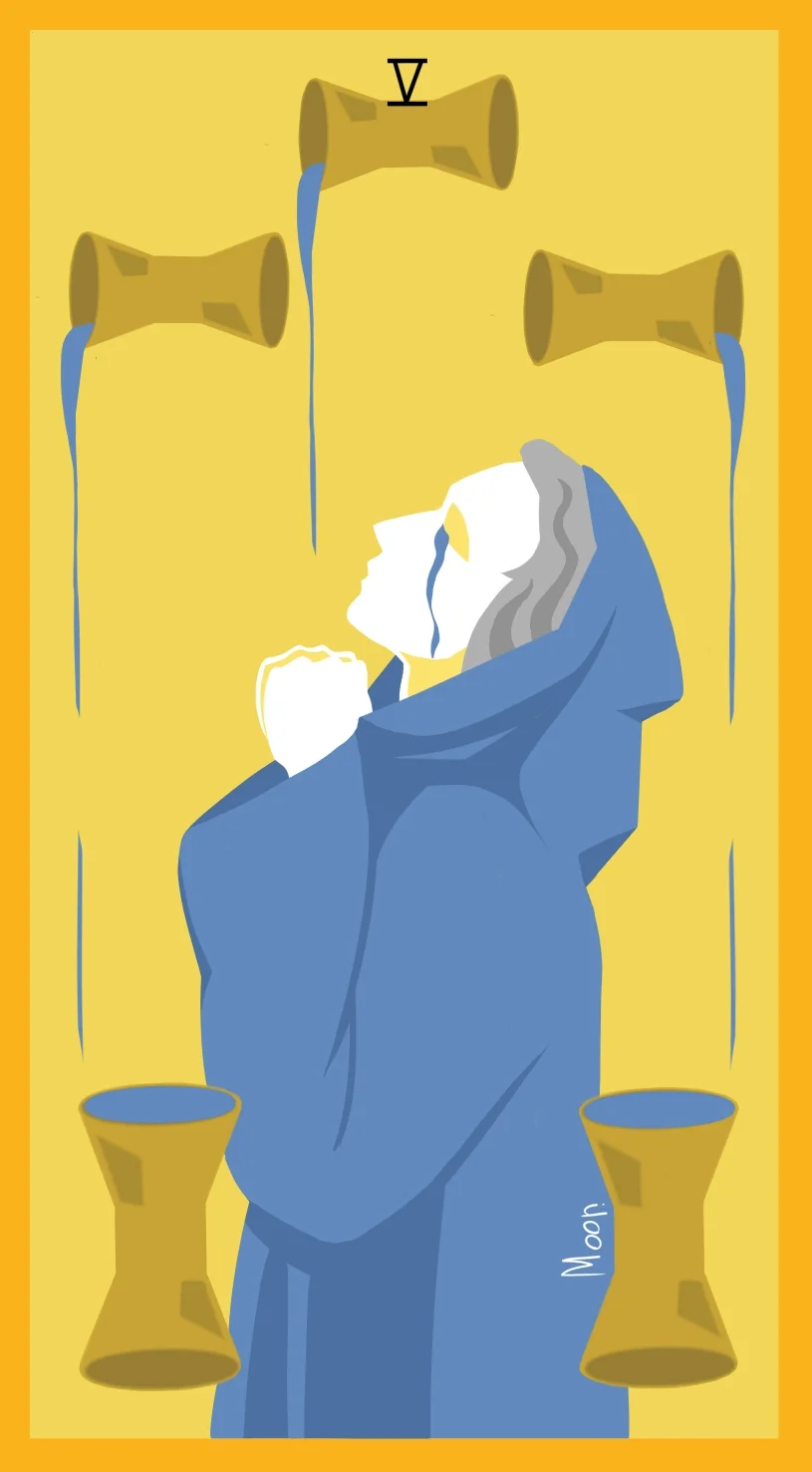 Пятёрка Кубков — карта Таро