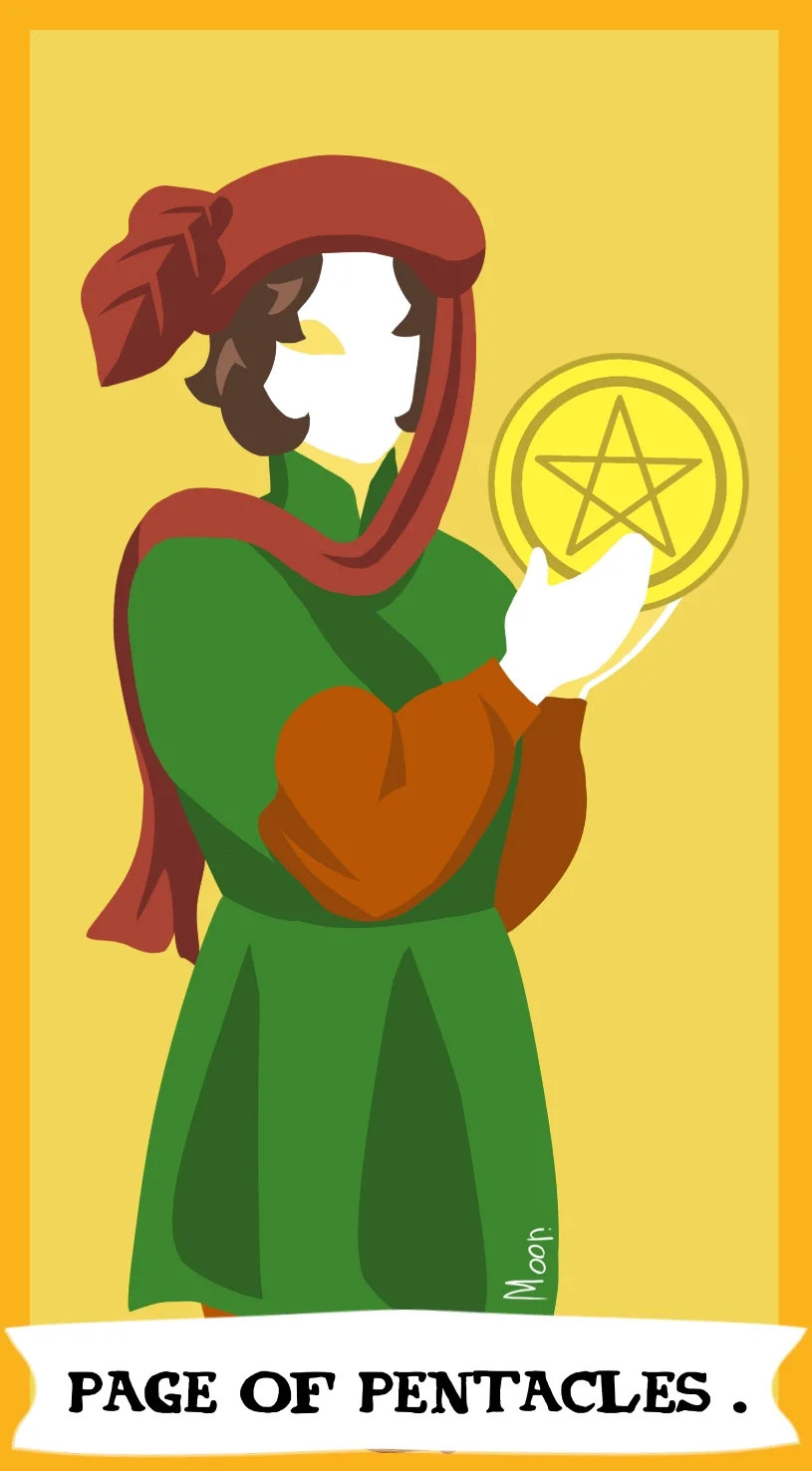 Паж Пентаклей — карта Таро