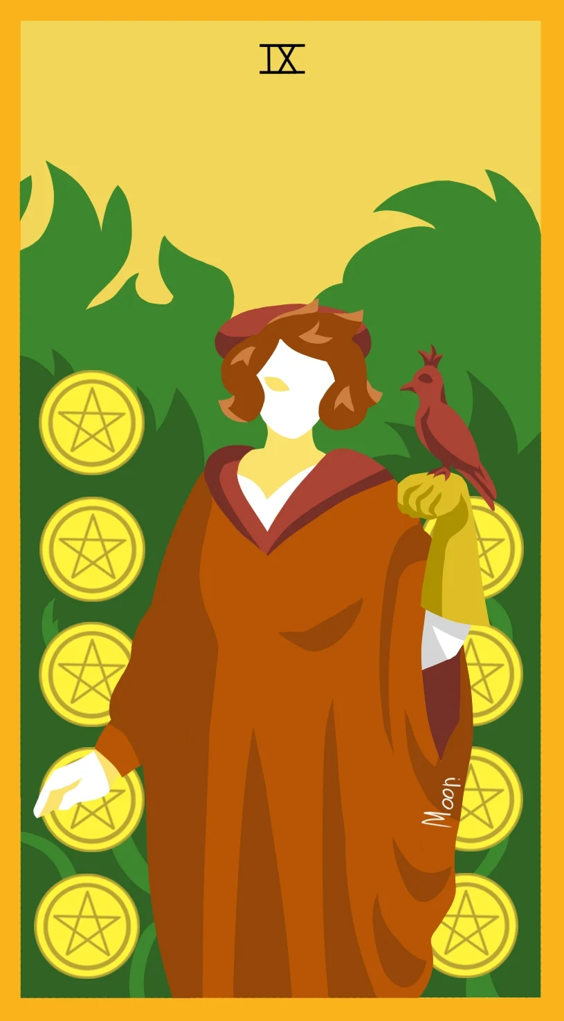 Девятка Пентаклей — карта Таро