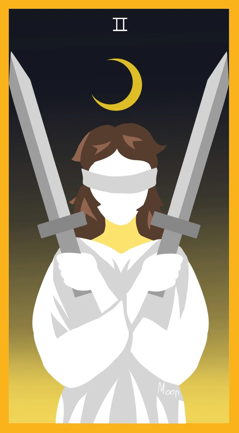 Двойка Мечей — карта Таро