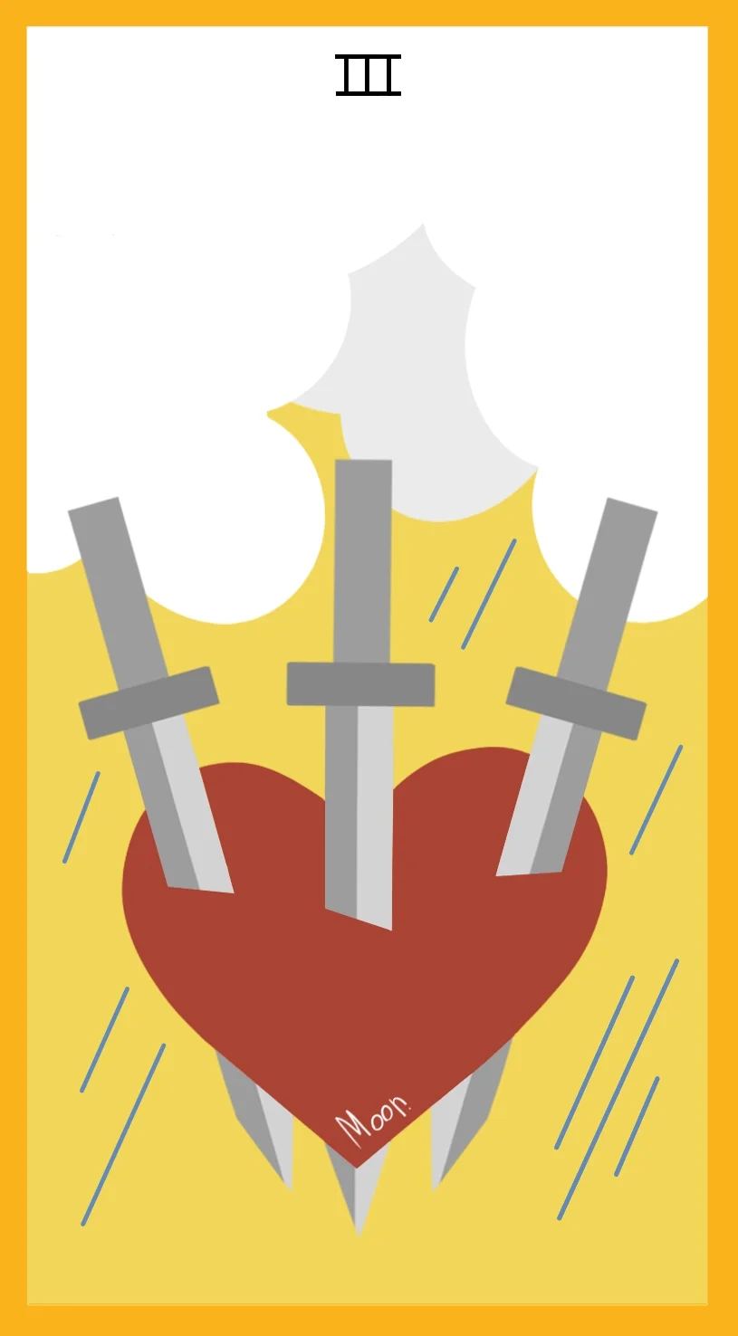 Тройка Мечей — карта Таро