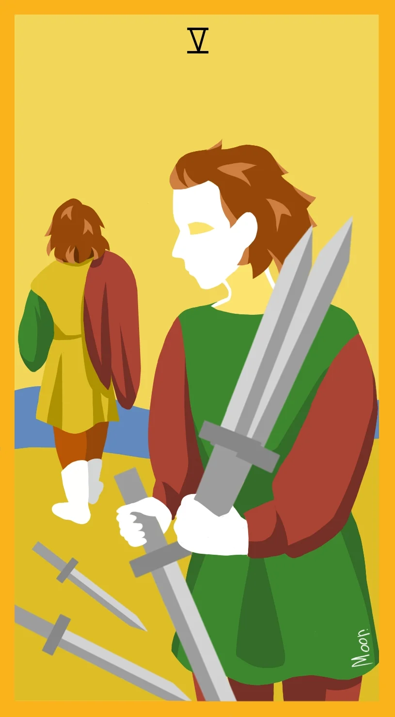 Пятёрка Мечей — карта Таро