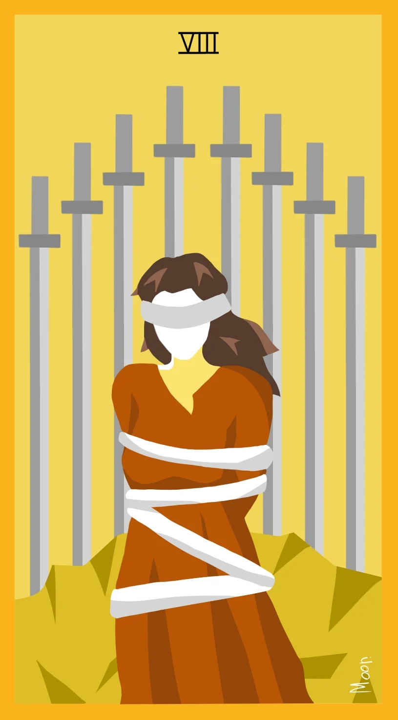 Восьмёрка Мечей — карта Таро