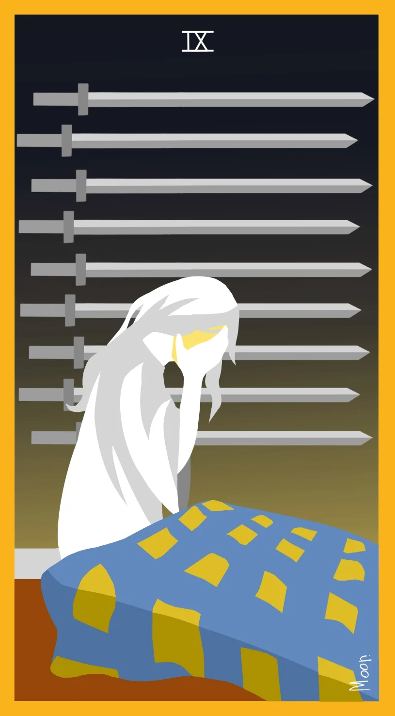 Девятка Мечей — карта Таро