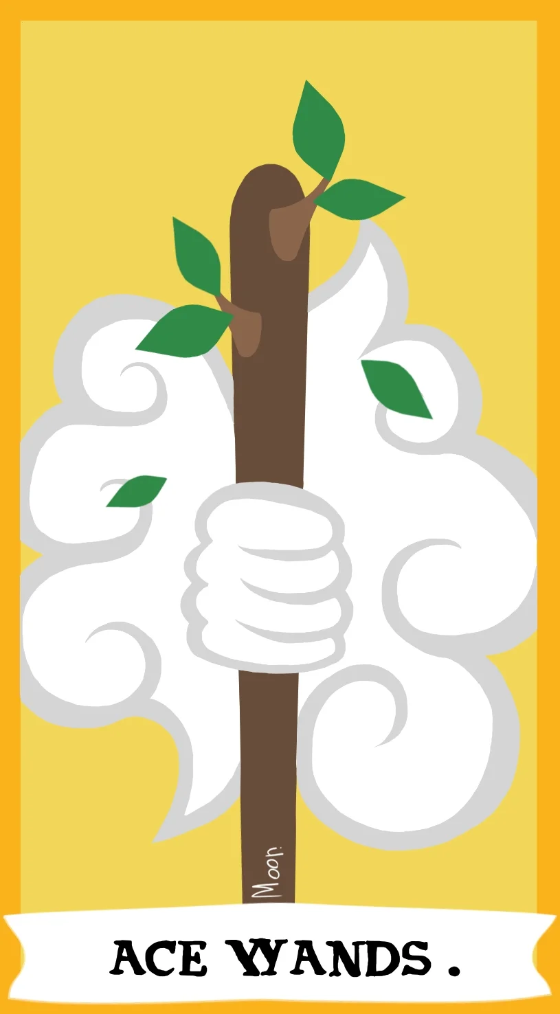 Туз Жезлов — карта Таро