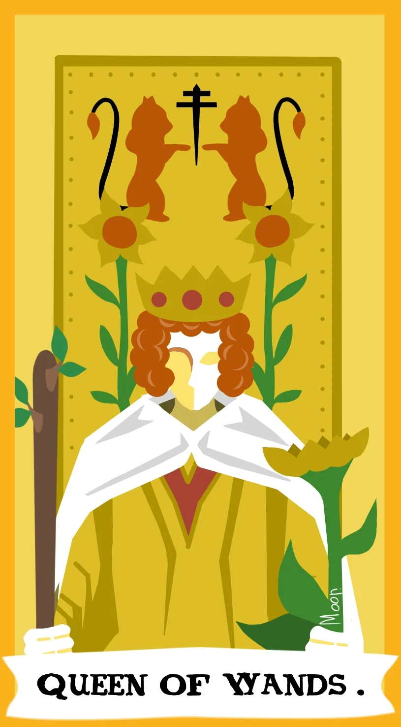 Королева Жезлов — карта Таро